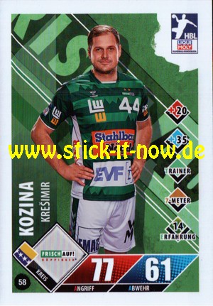 LIQUI MOLY Handball Bundesliga "Karte" 20/21 - Nr. 58