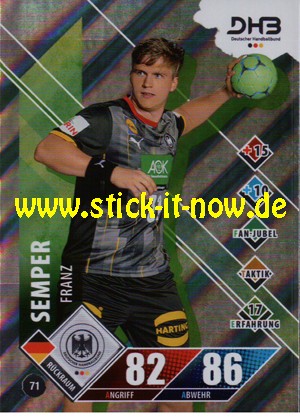 LIQUI MOLY Handball Bundesliga "Karte" 20/21 - Nr. 71 (Glitzer)