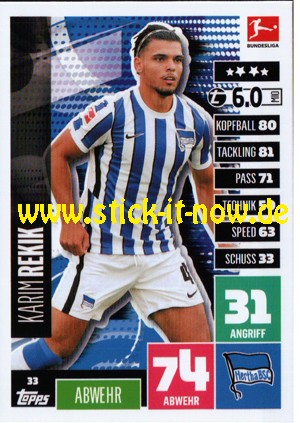 Topps Match Attax Bundesliga 2020/21 - Nr. 33