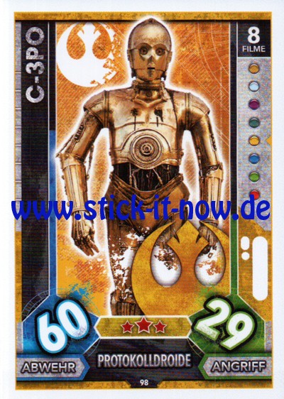 Topps Star Wars FORCE ATTAX UNIVERSE (2017) - Nr. 98