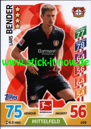 Topps Match Attax Bundesliga 17/18 - Nr. 206