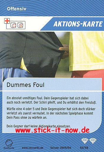 SocCards 05/06 - Aktions-Karte - Nr. 52/58