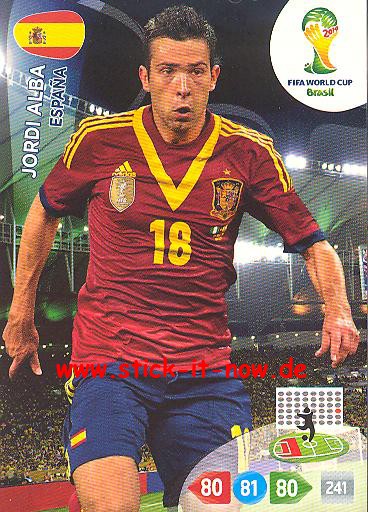 Panini Adrenalyn XL Brasil WM 2014 - JORDI ALBA