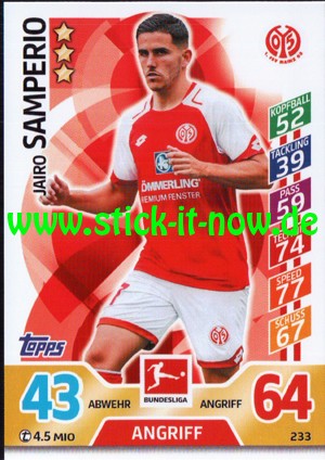 Topps Match Attax Bundesliga 17/18 - Nr. 233