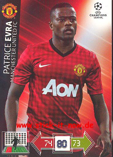 Panini Adrenalyn XL CL 12/13 - Manchester United - Patrice Evra