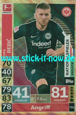 Topps Match Attax Bundesliga 18/19 "Extra" - Nr. 701 (Nationalspieler)