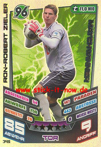 Match Attax 13/14 - Hannover 96 - Ron-Robert Zieler - Matchwinner - Nr. 349