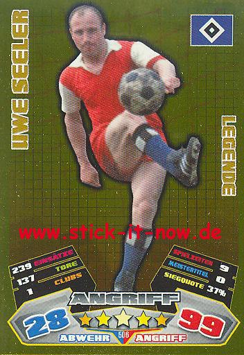 Match Attax 12/13 EXTRA - Uwe Seeler - Hamburger SV - LEGENDE - Nr. 506