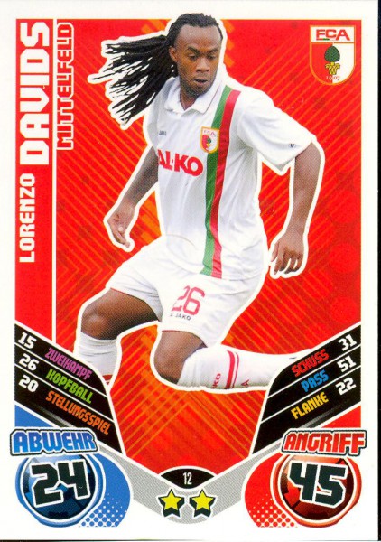 Lorenzo Davids - Match Attax 11/12