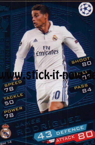 Match Attax Champions League 16/17 - Nr. RM 14