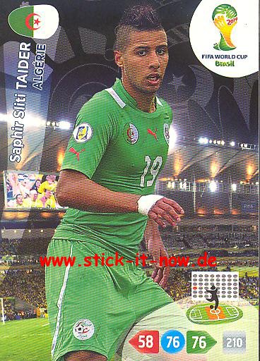 Panini Adrenalyn XL Brasil WM 2014 - Saphir Sliti TAIDER