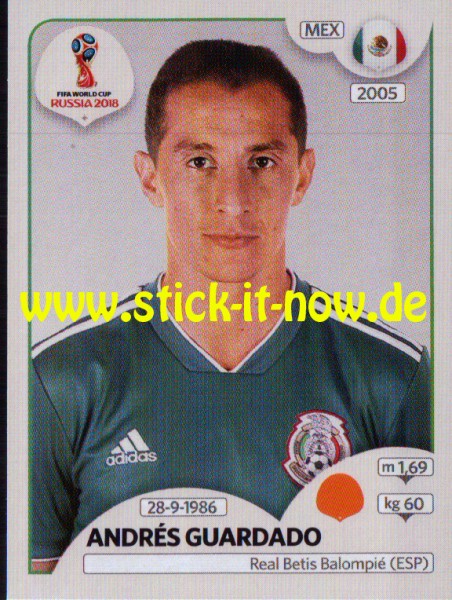 Panini WM 2018 "Sticker" - Andres Guardado - Mexiko