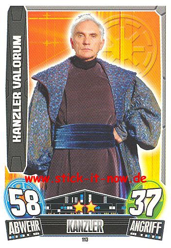 Force Attax Movie Collection - Serie 3 - KANZLER VALORUM - Nr. 113