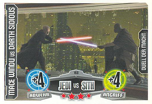 Force Attax - MACE WINDU vs DARTH SIDIOUS - Duell der Macht - Jedi vs Sith - Movie Collection