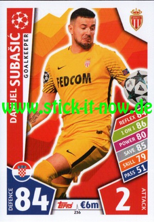Match Attax Champions League 17/18 - Nr. 236