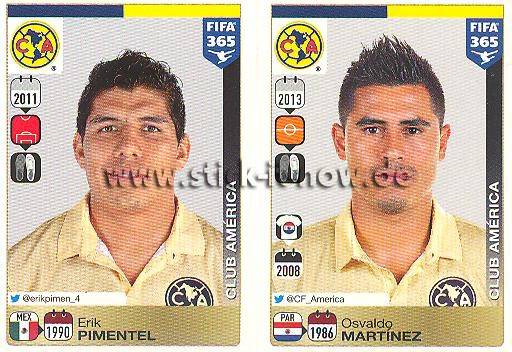Panini FIFA 365 Sticker - Nr. 620 - 621