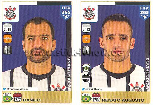 Panini FIFA 365 Sticker - Nr. 183 - 184