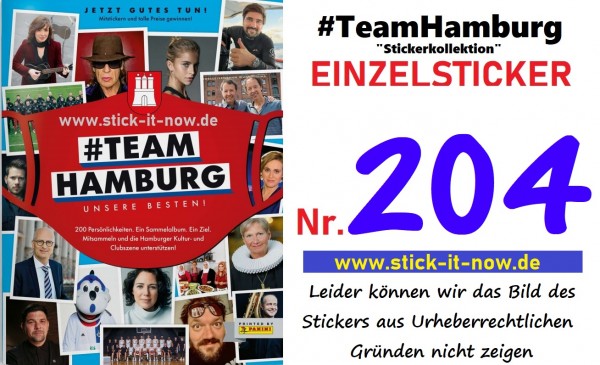 #TeamHamburg "Sticker" (2021) - Nr. 204