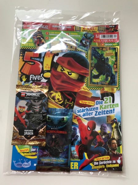 5! Five! Magazin Nr. 4/2019 (mit Ninjago und Dragons Booster + LE 3 von Dragons)