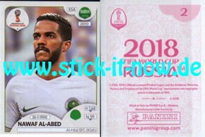 Panini WM 2018 Russland "Sticker" INT/Edition - Nr. 56