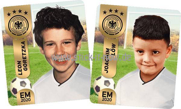 Ferrero Team Sticker EM 2020 - "Kids" Nr. 5 (Goretzka/Löw)