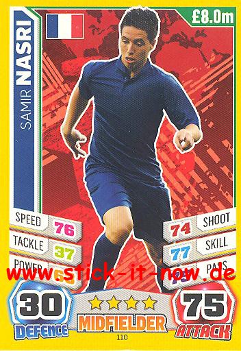Match Attax "World Stars WM 2014" - SAMIR NASRI - Nr. 110
