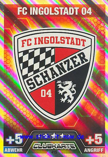 Match Attax 14/15 - CLUBLOGO - FC Ingolstadt 04 - Nr. 415 (Logo)