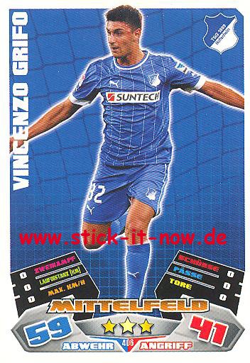 Match Attax 12/13 EXTRA - Vincenzo Grifo - TSG Hoffenheim - Nr. 406