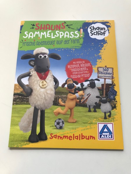 Aldi Nord - Shaun das Schaf "Sticker" - Stickeralbum