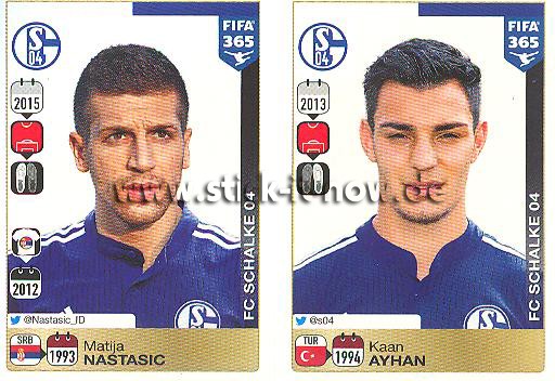 Panini FIFA 365 Sticker - Nr. P6 - P7