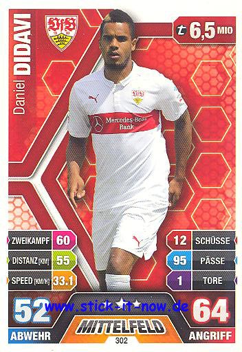 Match Attax 14/15 - Daniel DIDAVI - VfB Stuttgart - Nr. 302