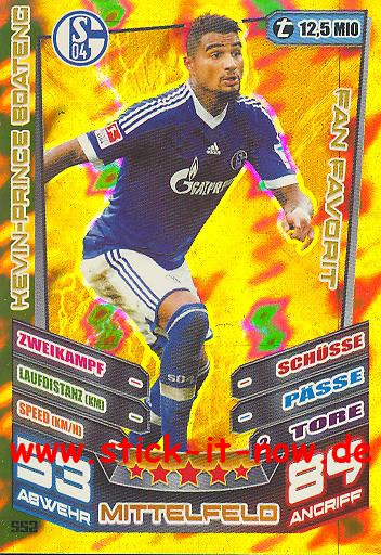 Match Attax 13/14 EXTRA - Fan Favoriten - KEVIN-PRINCE BOATENG - Nr. 552