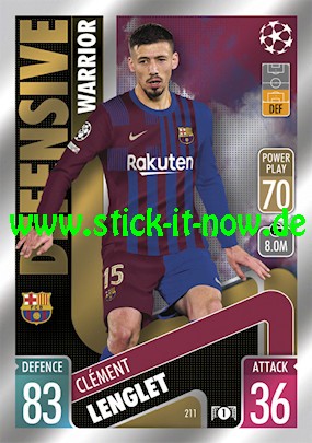 Match Attax Champions League 2021/22 - Nr. 211 (Defensive Warrior)