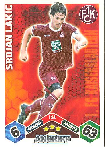 Match Attax 10/11 - SRDJAN LAKIC - 144