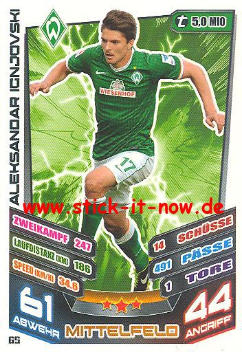 Match Attax 13/14 - Werder Bremen - Aleksandar Ignjovski - Nr. 65