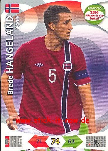 Panini Adrenalyn XL Road to WM 2014 - Brede HANGELAND