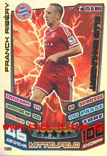 Match Attax 13/14 EXTRA - CLUB 100 - Franck Ribery - Nr. 586