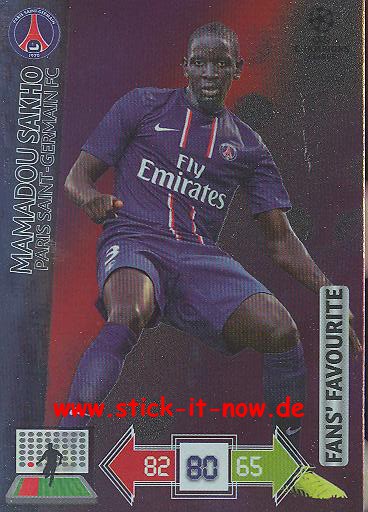 Panini Adrenalyn XL CL 12/13 - Paris St. Germain - Mamadou Sakho - FANS FAVOURITES