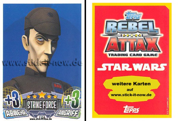 Rebel Attax - Serie 1 (2015) - STRIKE-FORCE - DAS IMPERIUM 1 - Nr. 115A