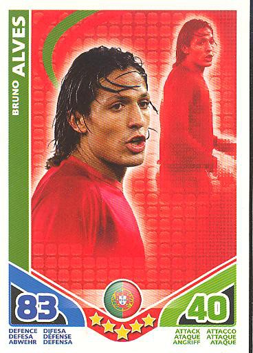 Match Attax WM 2010 - GER/Edition - BRUNO ALVES - Portugal