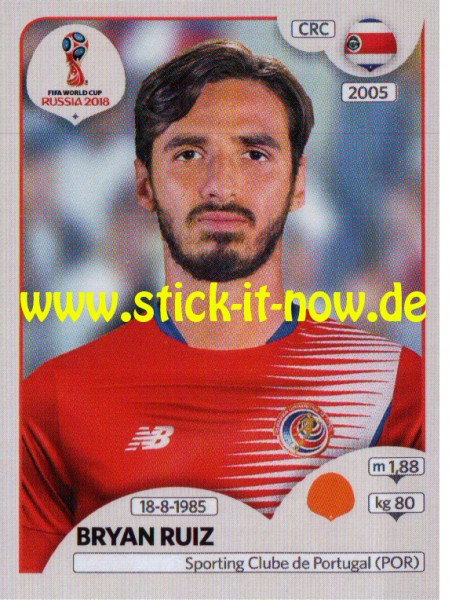 Panini WM 2018 "Sticker" - Bryan Ruiz - Costa Rica