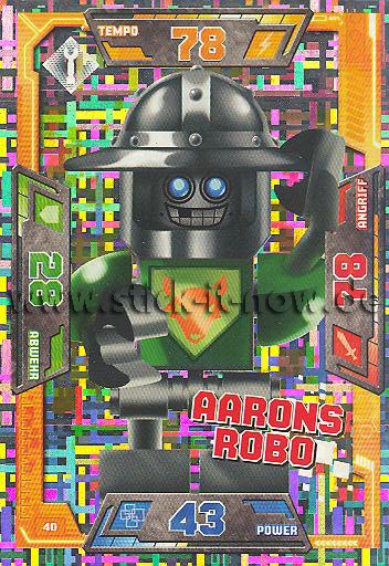 Lego Nexo Knights Trading Cards (2016) - Nr. 40 (Glitzer)