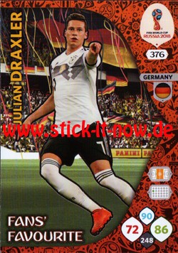 Adrenalyn XL "WM Russia 2018" - Nr. 376 (FANS FAVOURITE)