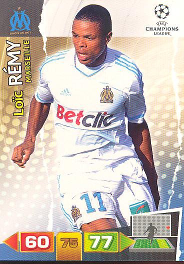 Loic Remy - Panini Adrenalyn XL CL 11/12 - Olympique Marseille