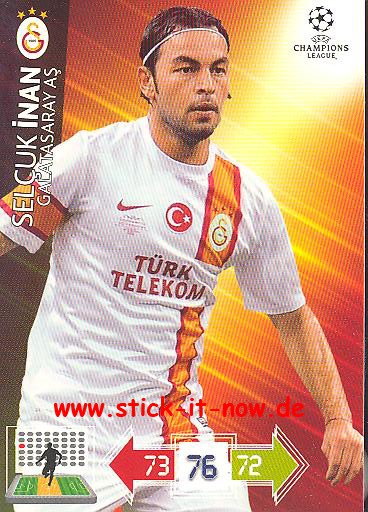 Panini Adrenalyn XL CL 12/13 - Galatasaray Istanbul - Selcuk Inan