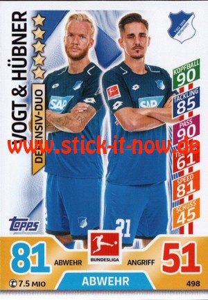 Topps Match Attax Bundesliga 17/18 EXTRA - Nr. 498