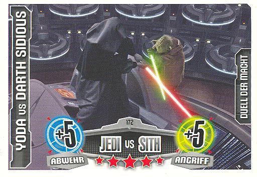 Force Attax - YODA vs DATH SIDIOUS - Duell der Macht - Jedi vs Sith - Movie Collection