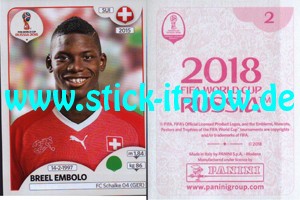 Panini WM 2018 Russland "Sticker" INT/Edition - Nr. 376