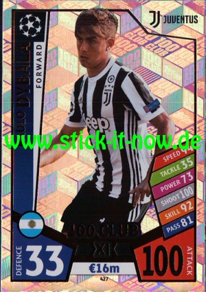 Match Attax Champions League 17/18 - Nr. 427 (100 Club XL)