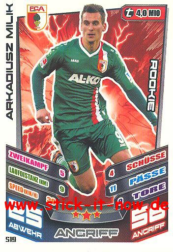 Match Attax 13/14 EXTRA - ROOKIE - ARKADIUSZ MILK - Nr. 519